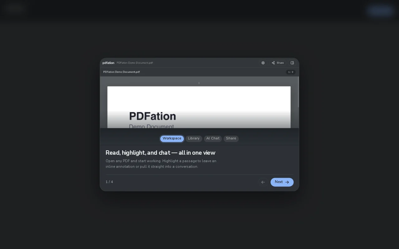 PDFation – Cursor for PDFs