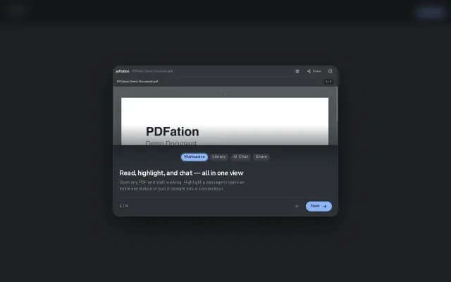 PDFation – Cursor for PDFs