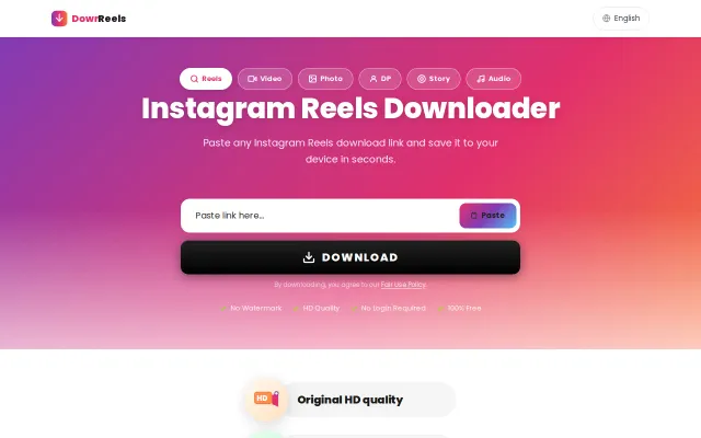 Download Instagram Reels without login