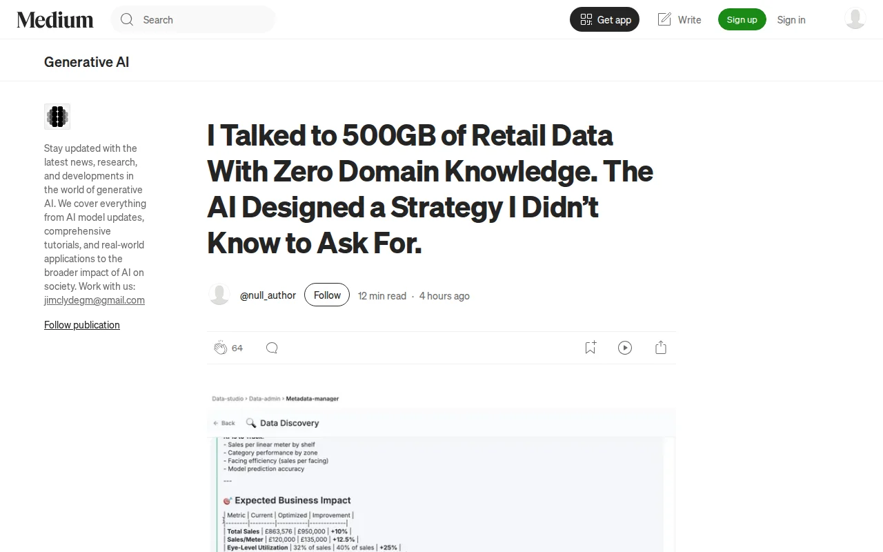 I Talked to 500GB of Retail Data with Zero Domain Knowledge