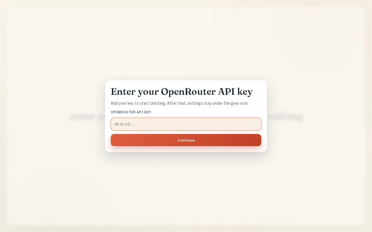 Voice talk with AI, all in the browser, no backend
