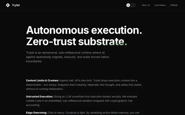 Trytet – Deterministic WASM substrate for stateful AI agents