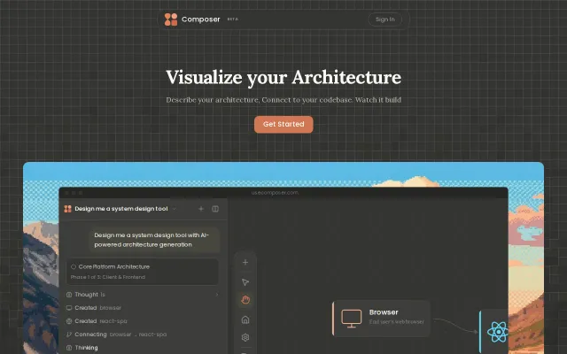 Composer – AI architect / MCP for software architecture diagrams