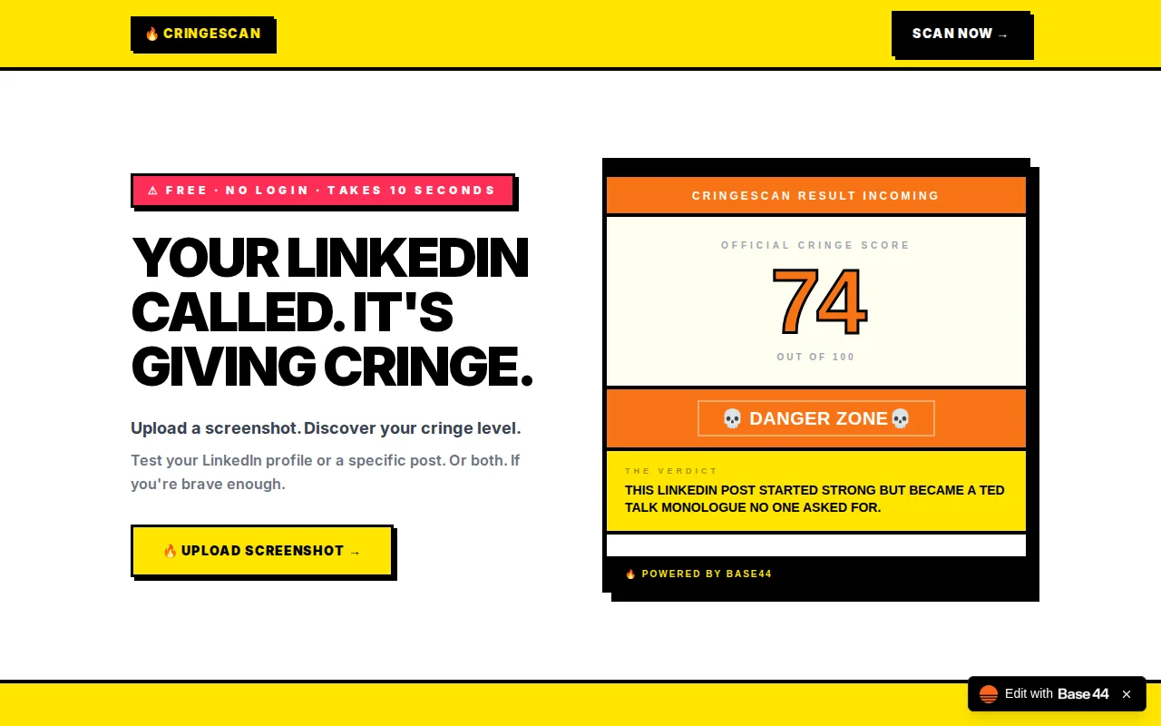 Free tool to roast your LinkedIn