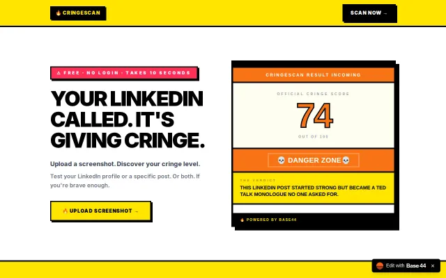 Free tool to roast your LinkedIn