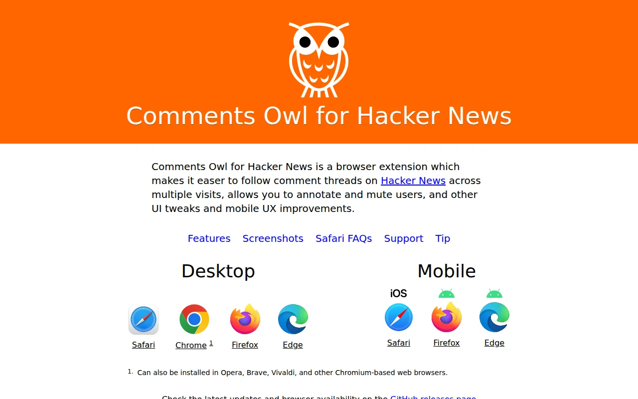 The Comments Owl for HN browser extension now hides obvious "AI" items