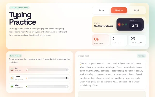 I built an ad-free Type Racer alternative you'll enjoy
