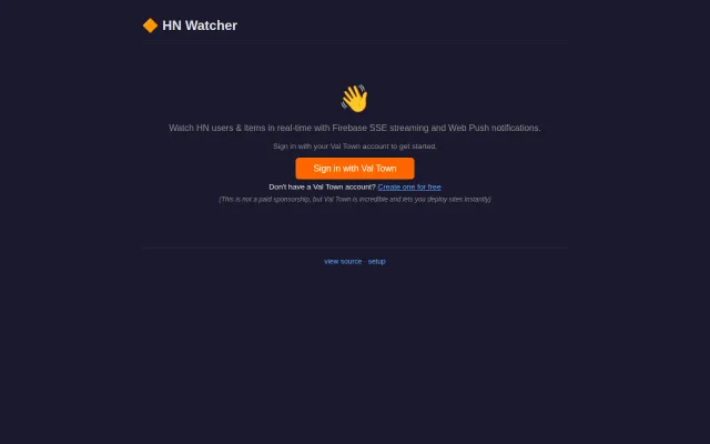 Web Push Notifications for Hacker News