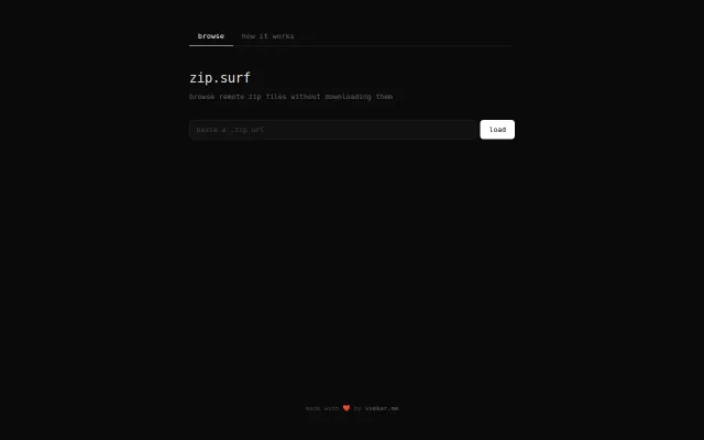 ZipSee – explore remote ZIP archives using HTTP range requests