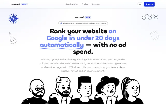 Semsei — AI SEO for clicks, not impressions