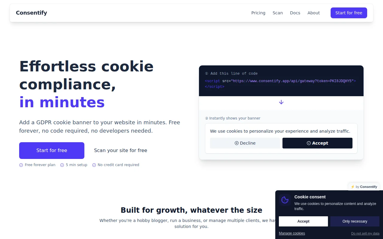 I built a GDPR consent manager for agencies (one dashboard, 30 domains)