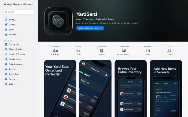 YardSard – Inventory Management