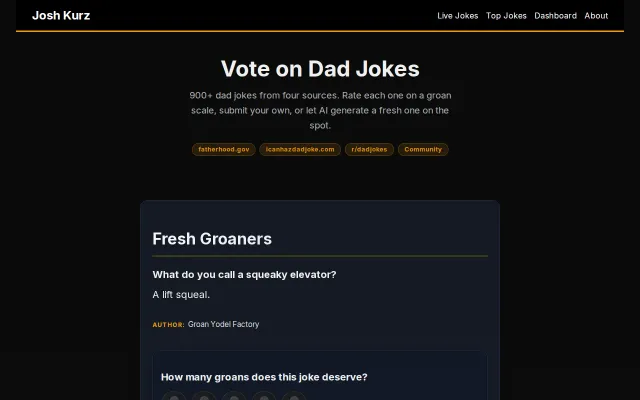 A Dad Joke Website
