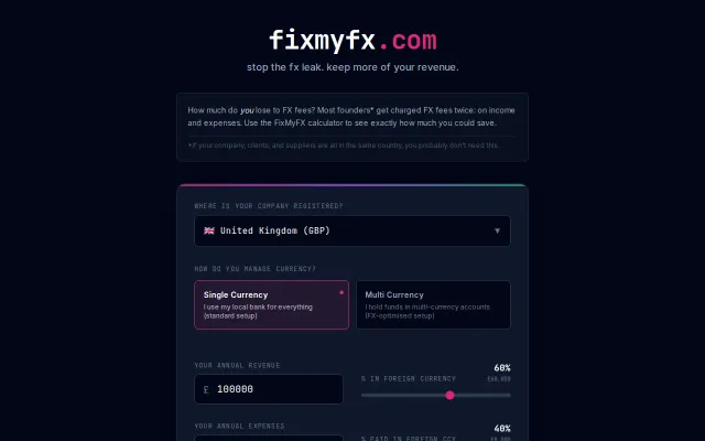 I built a tool to show how much ARR you lose to FX fees