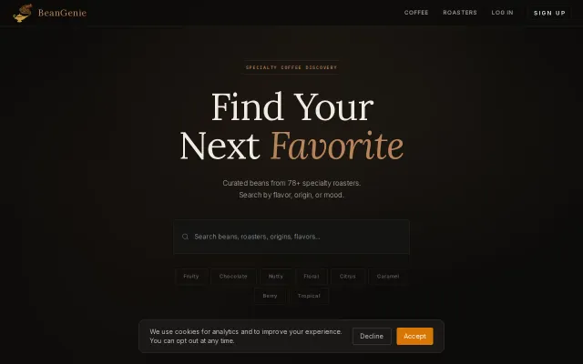 Specialty Coffee Discovery Platform