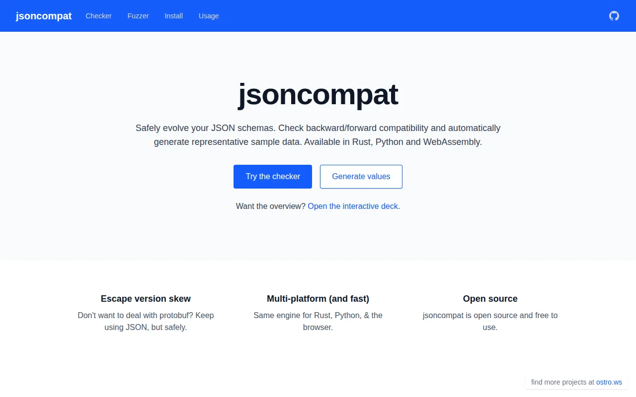 jsoncompat – a library to detect/fuzz breaking changes in JSON schemas