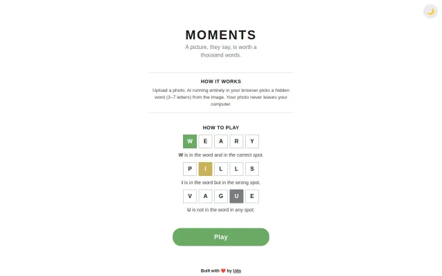 Turn photos into Wordle puzzles with AI that runs 100% in your browser