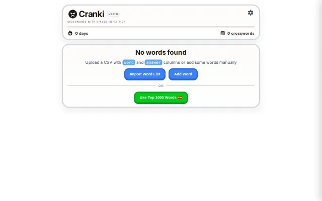 I made a crossword app for language learners
