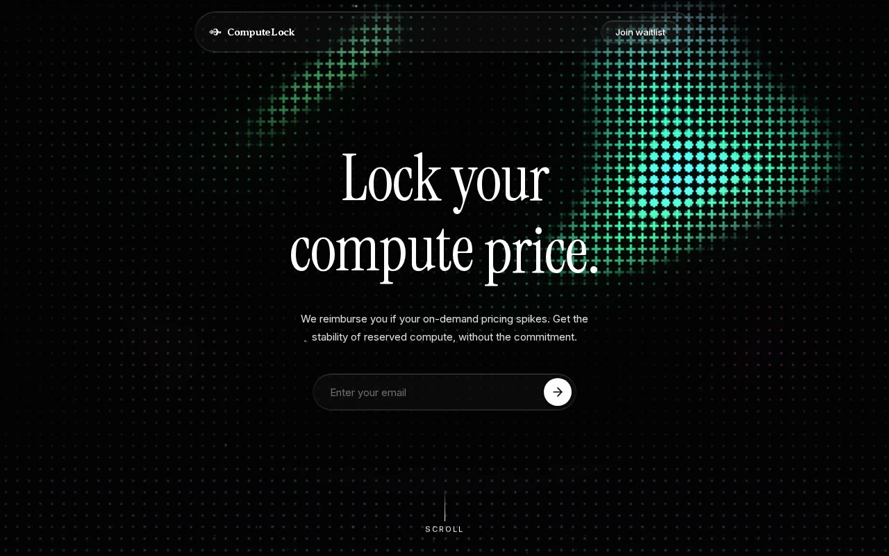ComputeLock – Insurance to reduce unpredictable compute spend