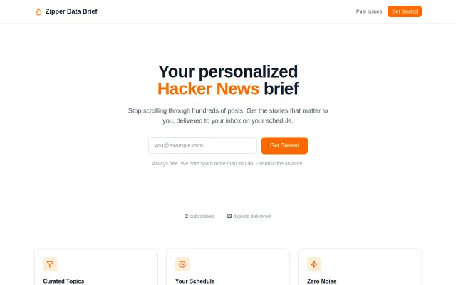 Stop scrolling HN — get a personalized digest instead