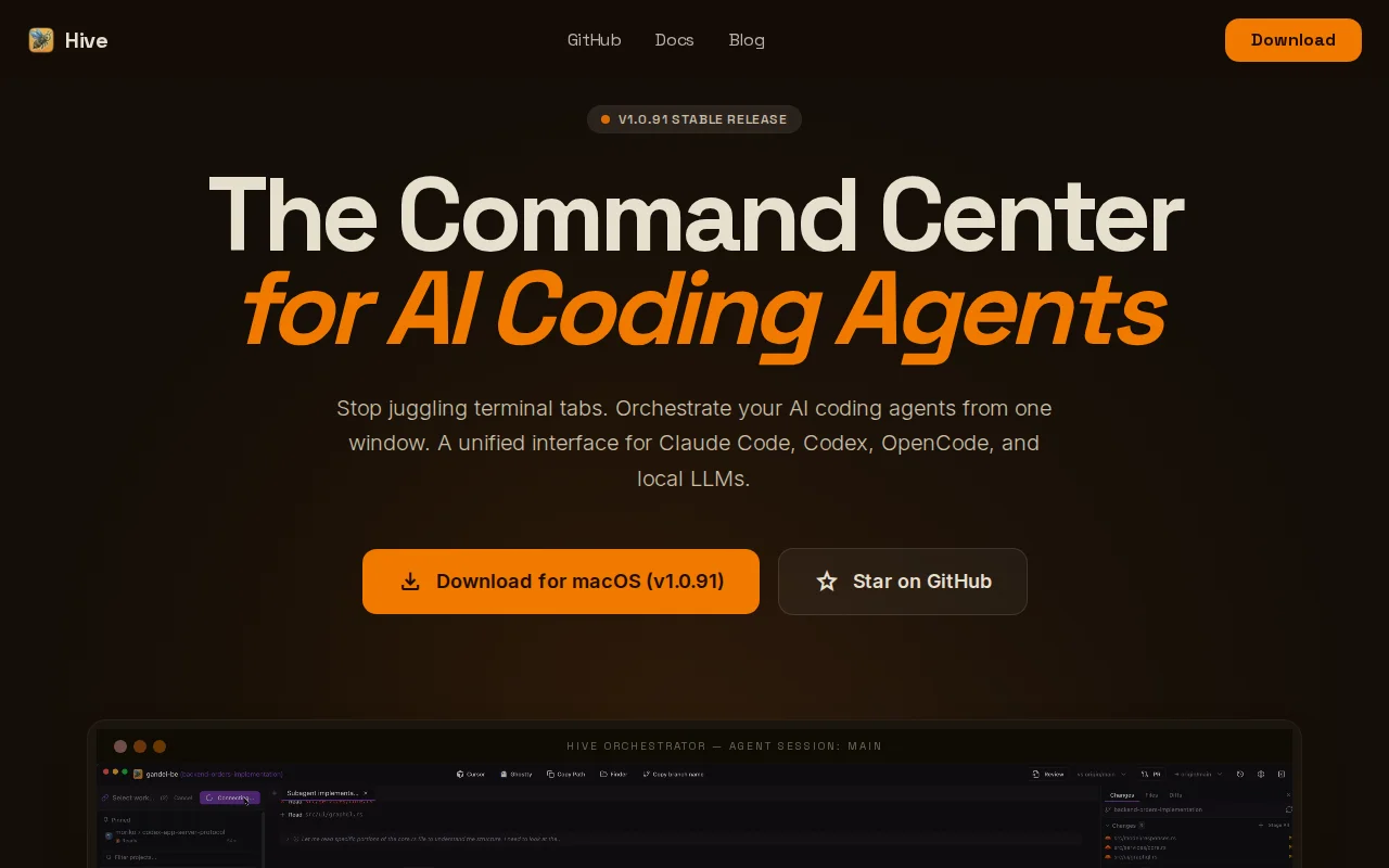Hive – A full dev workspace (kanban/session modes+multi-repo+agent sdk)