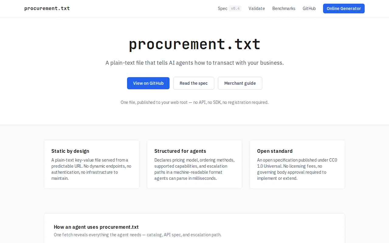 Procurement.txt – a robots.txt for AI purchasing agents