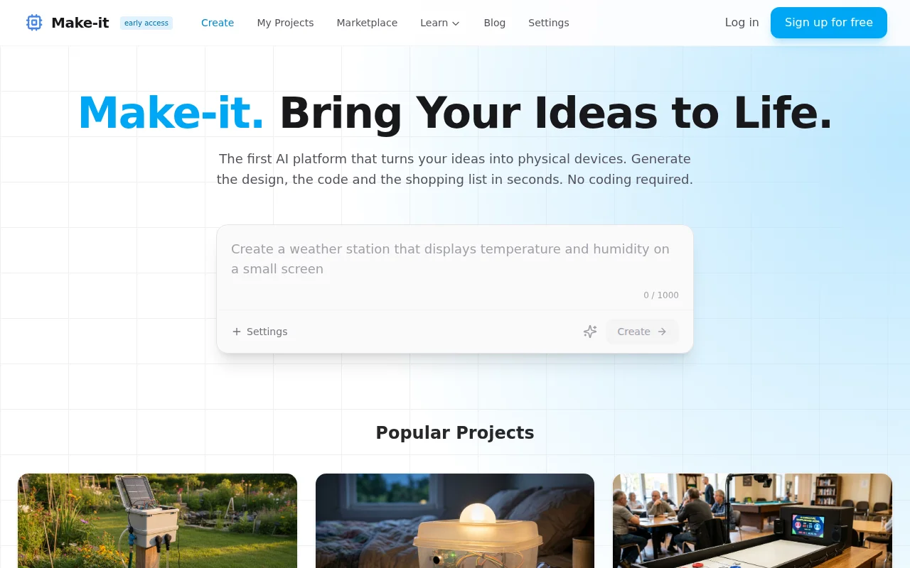 Make-it – Describe a device, get wiring diagram and code