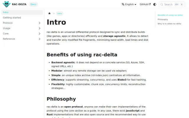 Rac-delta – open protocol for differential dir sync (Rust/Node SDKs)