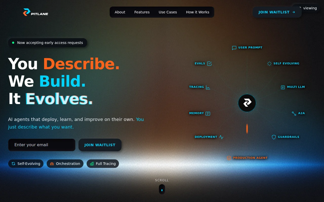 Pitlane — Open platform that takes AI agents from prompt to production