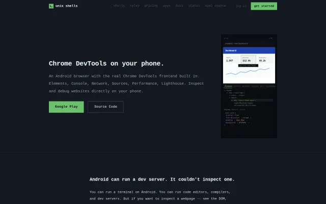 Chrome Developer Tools on Android