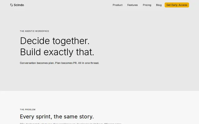 Scindo, AI agent that turns team discussions into shipped code