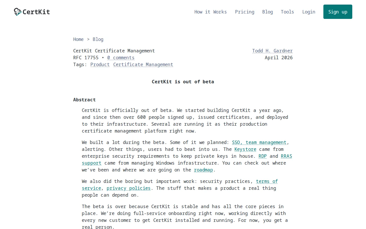 CertKit for automating SSL certs to Windows, JKS, and appliances