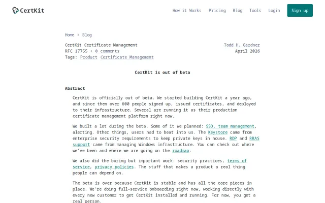 CertKit for automating SSL certs to Windows, JKS, and appliances