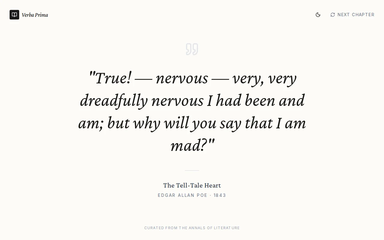 Opening lines of famous literary works