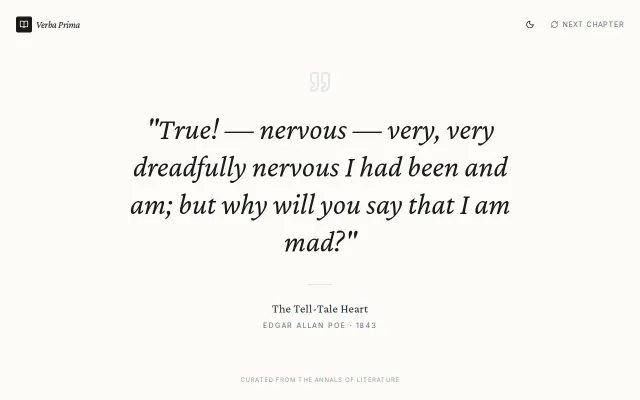 Opening lines of famous literary works