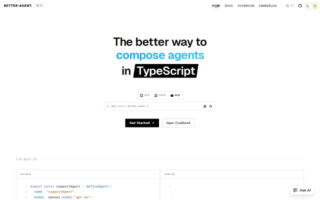 Better Agent – A composable AI agent framework in TypeScript