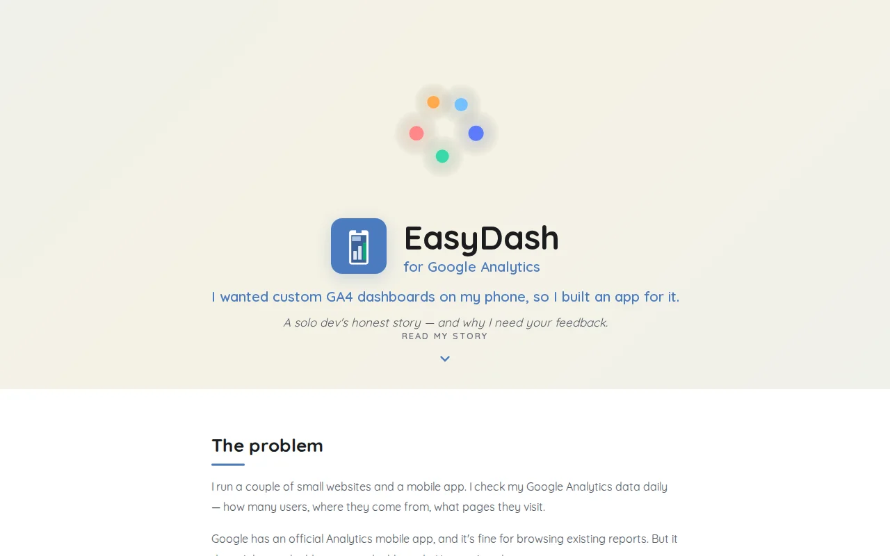 EasyDash for Google Analytics [Android][Wip]