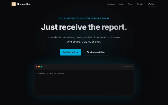 Homebutler – I manage my homelab from chat. AI never gets raw shell