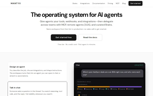Mantyx – Agentic business automation platform