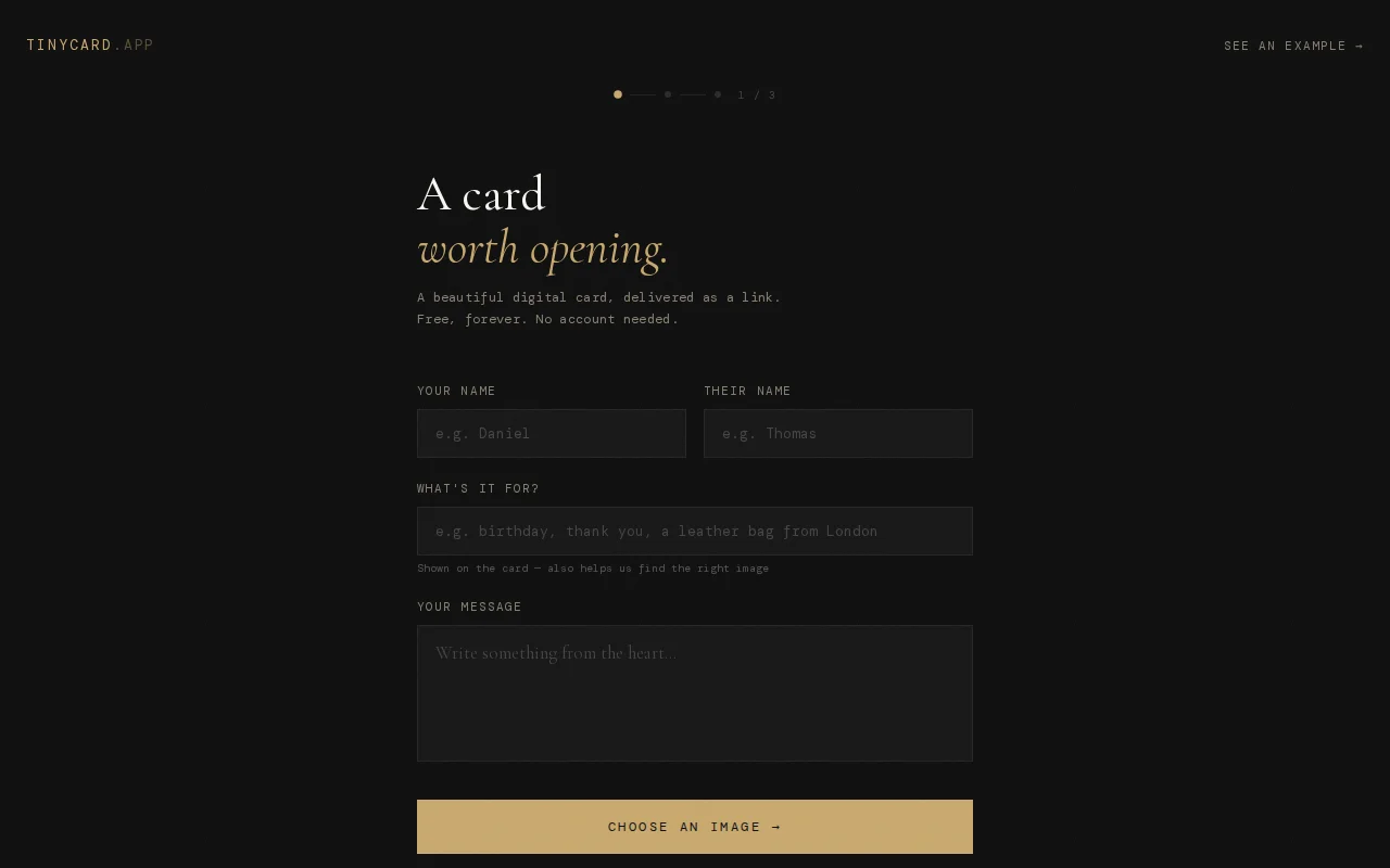TinyCard – The TinyLetter of Greeting Cards