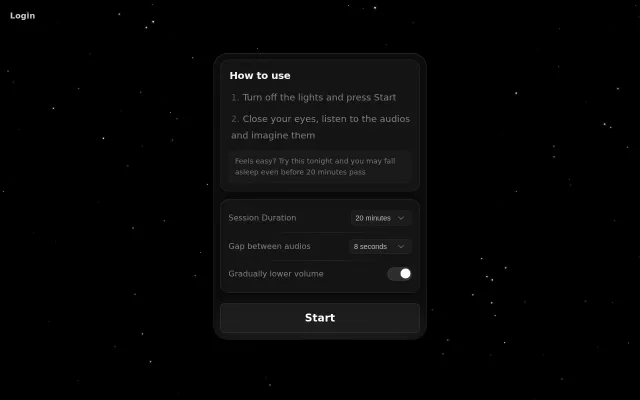 Fastsleep.app (Dark UI)