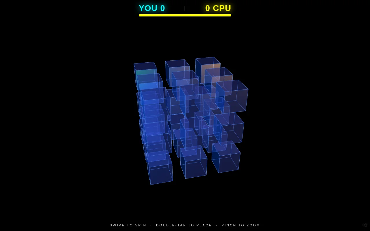 3D Tik Tak Toe (Hard)