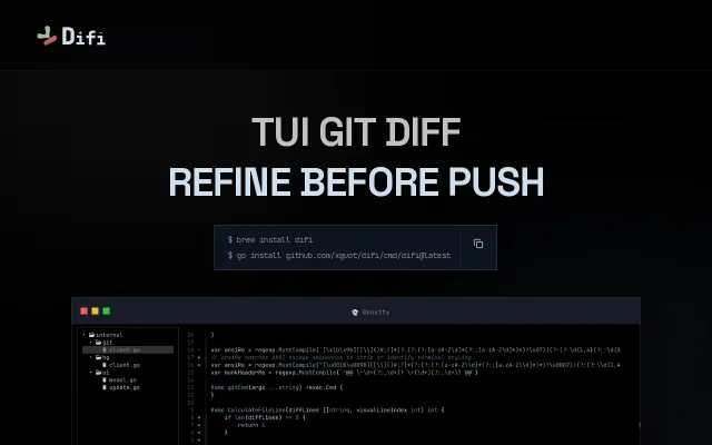 Git Diff TUI with Go