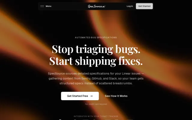 SpecSource – AI That Writes Linear Specs from Sentry, GitHub, & Slack