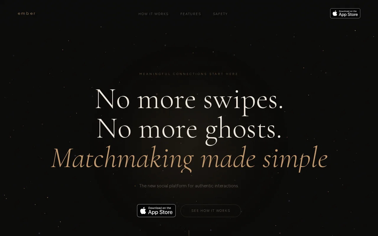 A personality first matchmaking app
