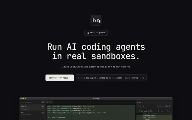 Run AI coding agents in real sandboxes, not Git worktrees