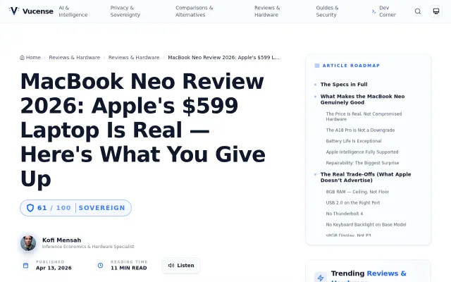 MacBook Neo Review 2026