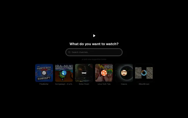 Turn your favorite YouTube channels into a streaming experience