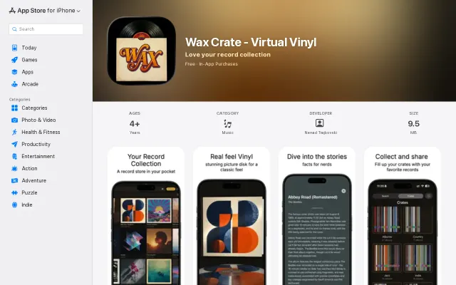 Wax Crate – Browse your Apple Music library like a crate of records