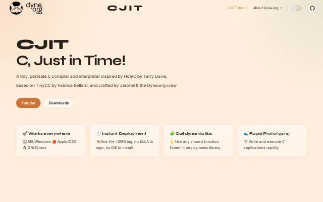 CJIT, a single-binary C compiler that can self host